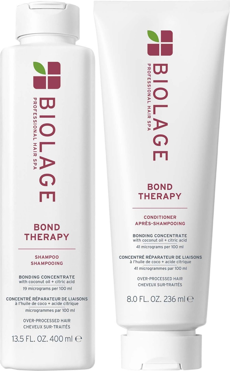 Biolage Bond Therapy Shampoo 400ml and Conditioner 236ml Duo