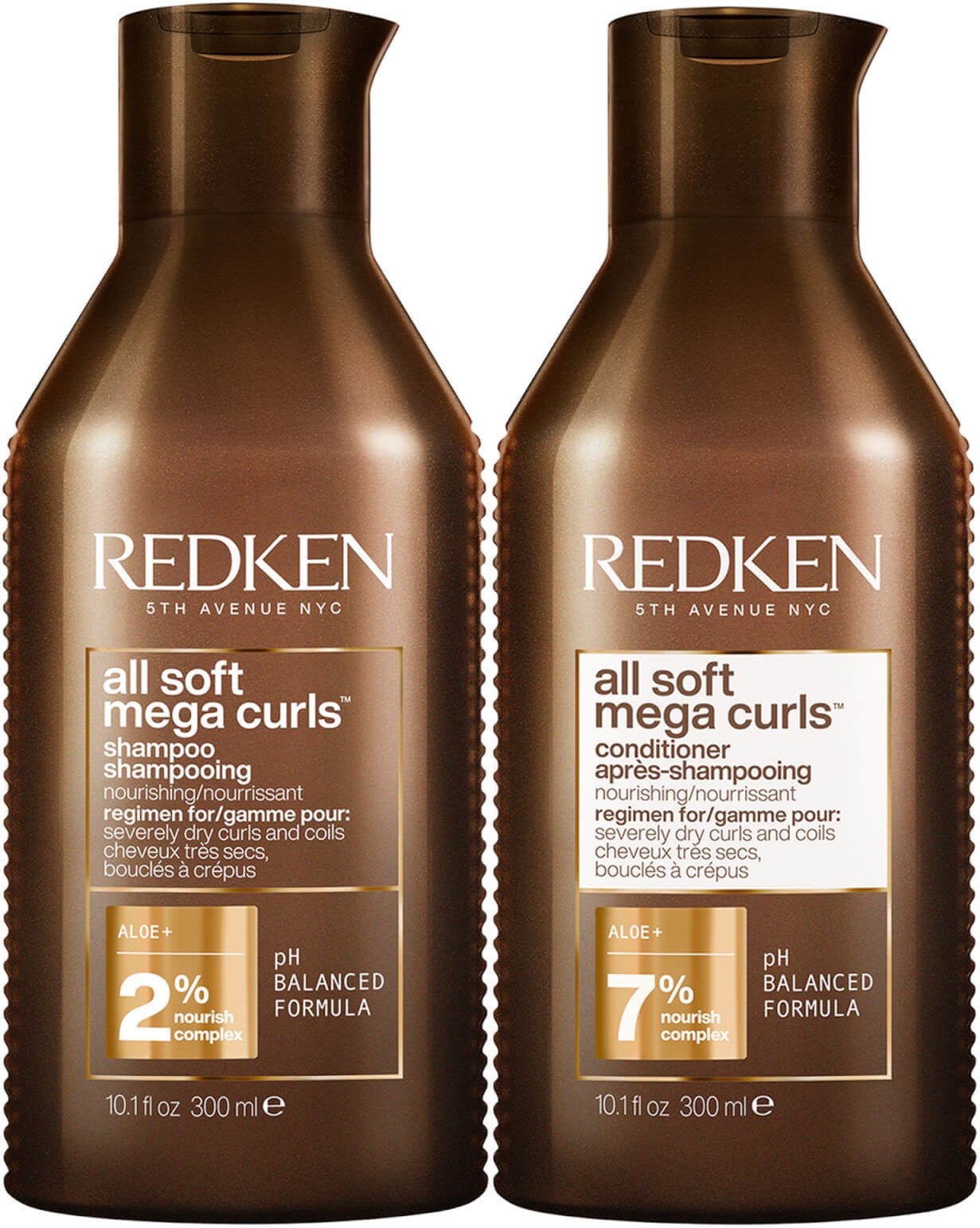 Redken All Soft Mega Curl Hydrating and Nourishing Shampoo and Conditioner Bundle for Curly and Coily Hair