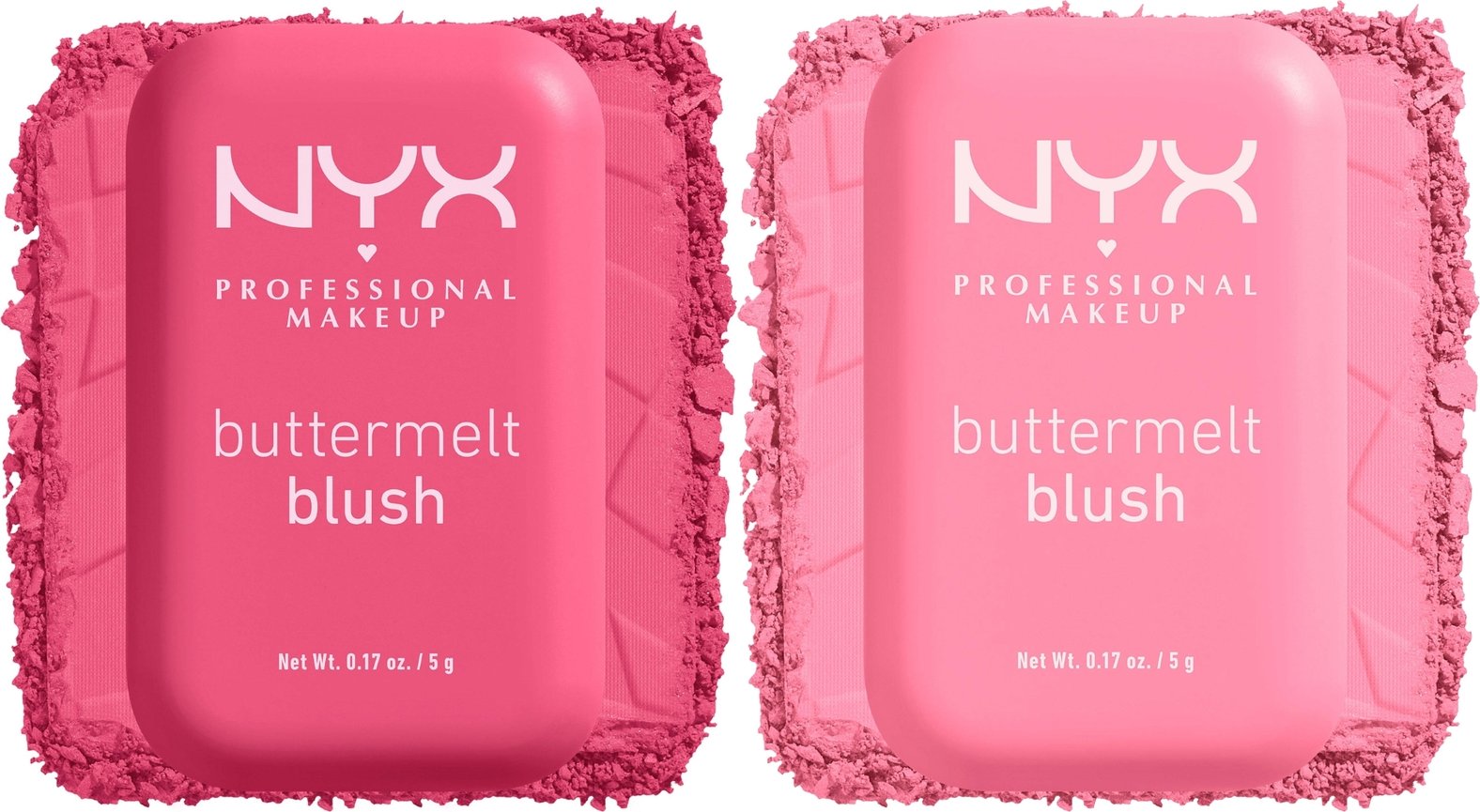 NYX Professional Makeup Buttermelt Powder Blush up to 12H Wear Blush Bundle (Various Shades) - My Butta Half