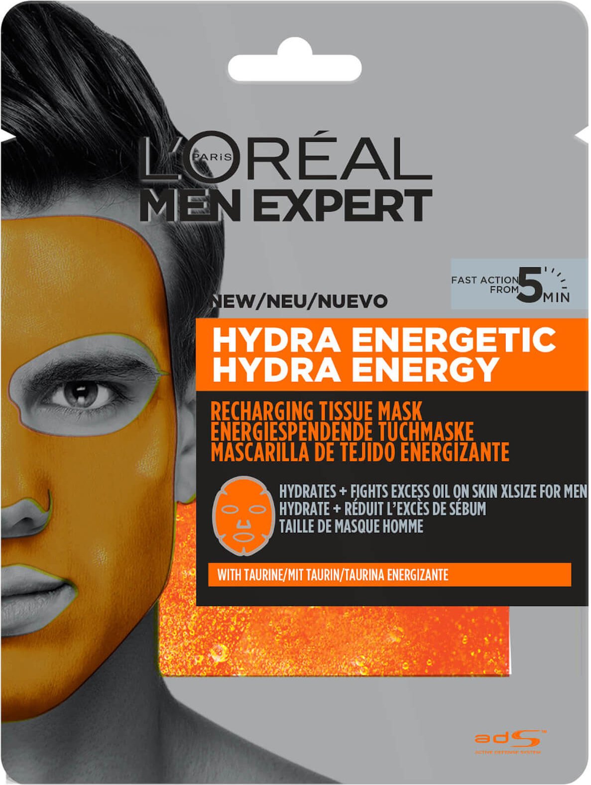 L'Oréal Paris Men Expert Hydra Energetic Tissue Mask 30g