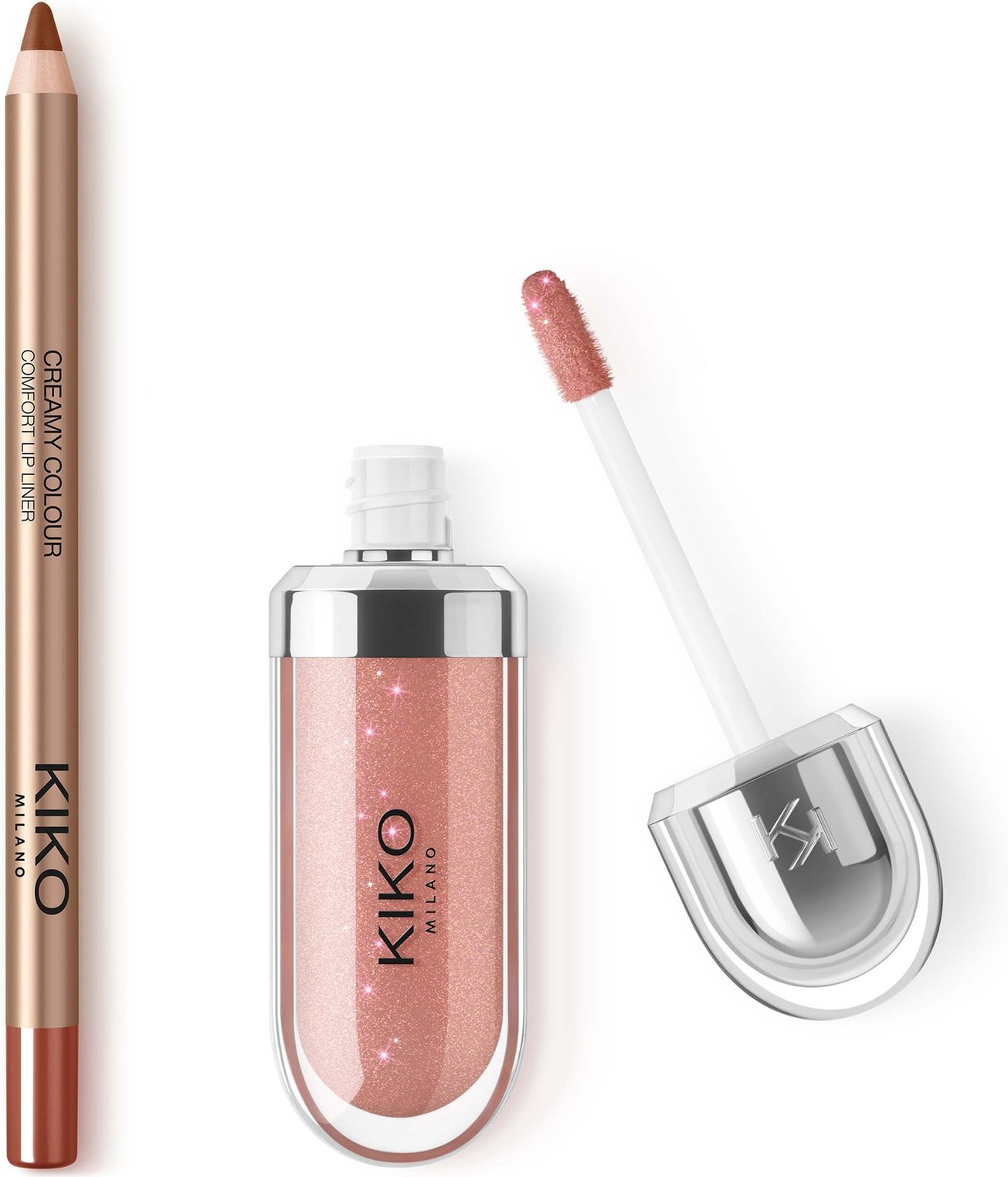 KIKO Milano 3D Hydra Lip Combo (Various Shades) - Brown Sugar