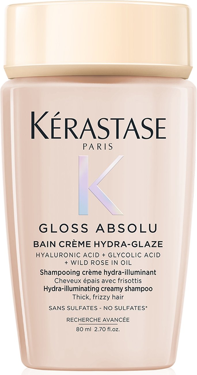 Kérastase Gloss Absolu Bain Crème Hydra-Glaze Shampoo For Thick Frizzy Hair 80ml