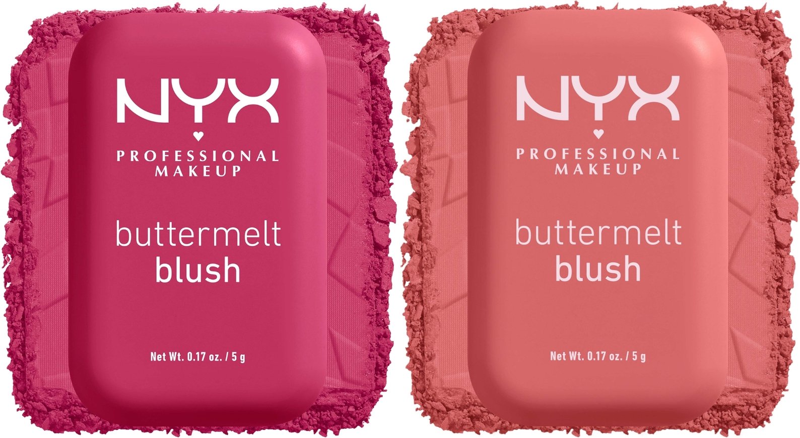 NYX Professional Makeup Buttermelt Powder Blush up to 12H Wear Blush Bundle (Various Shades) - Butta Than Before