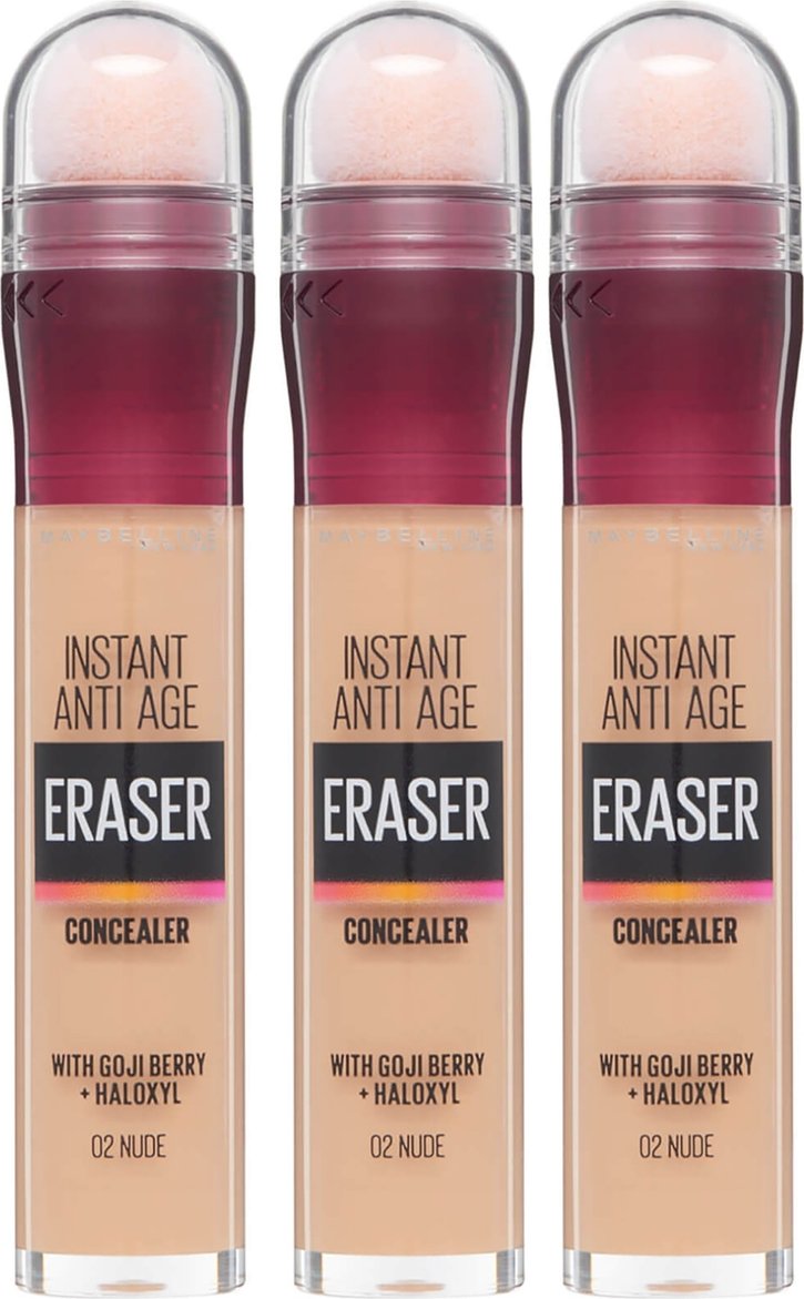 Maybelline Instant Anti-Age Eraser Eye Concealer 3 Pack Exclusive