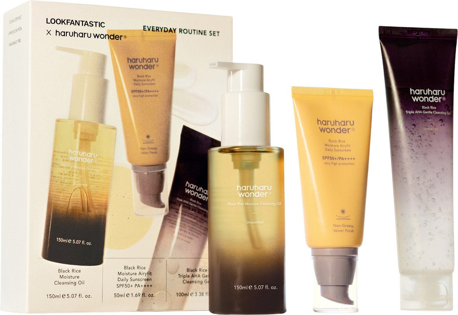 LOOKFANTASTIC X haruharu wonder Everyday Routine Set