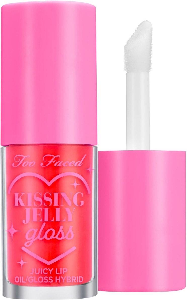 Too Faced Kissing Jelly Lip Oil Gloss 4.5ml - (Various Shades) - Sour Watermelon