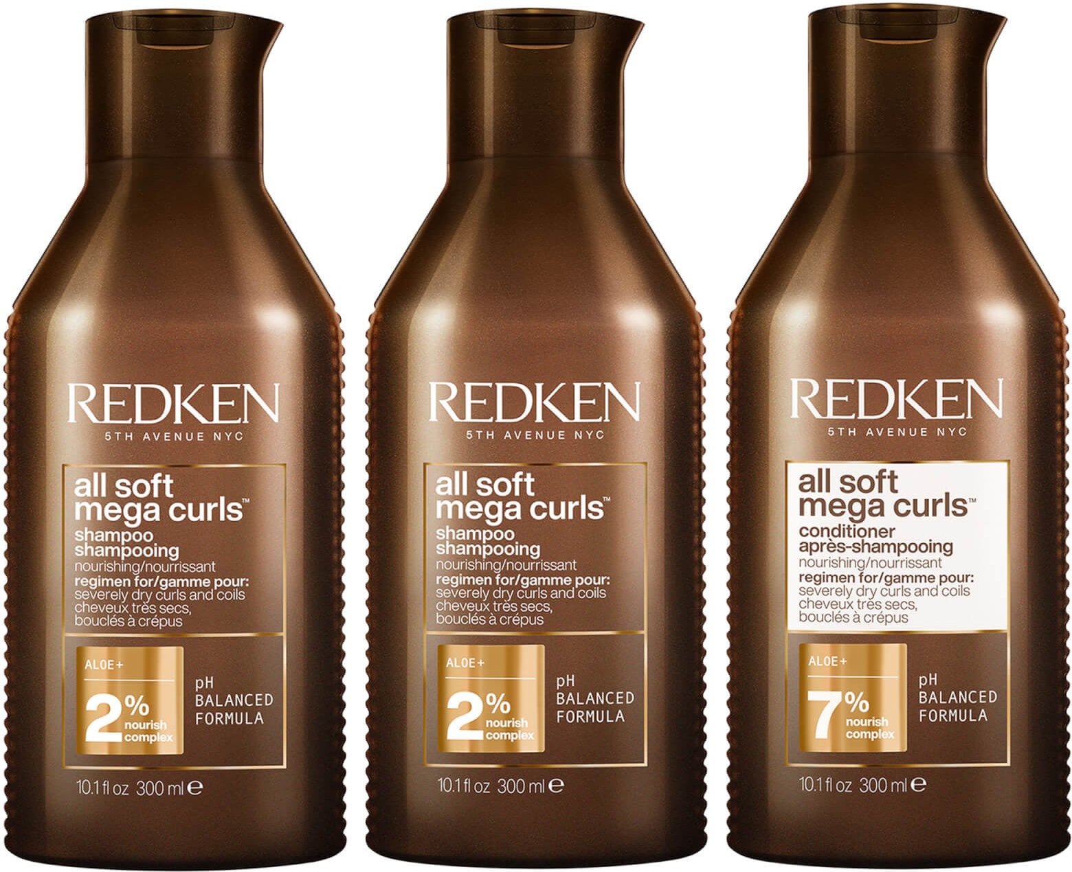 Redken All Soft Mega Curl Hydrating and Nourishing Shampoo Duo with Conditioner for Curly and Coily Hair