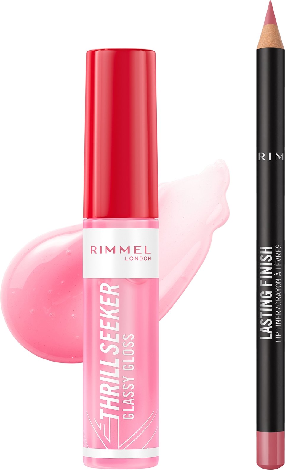 Rimmel Thrill Seeker Glassy Gloss and Lasting Finish Lip Liner (Various Shades) - 150 Pink Candy