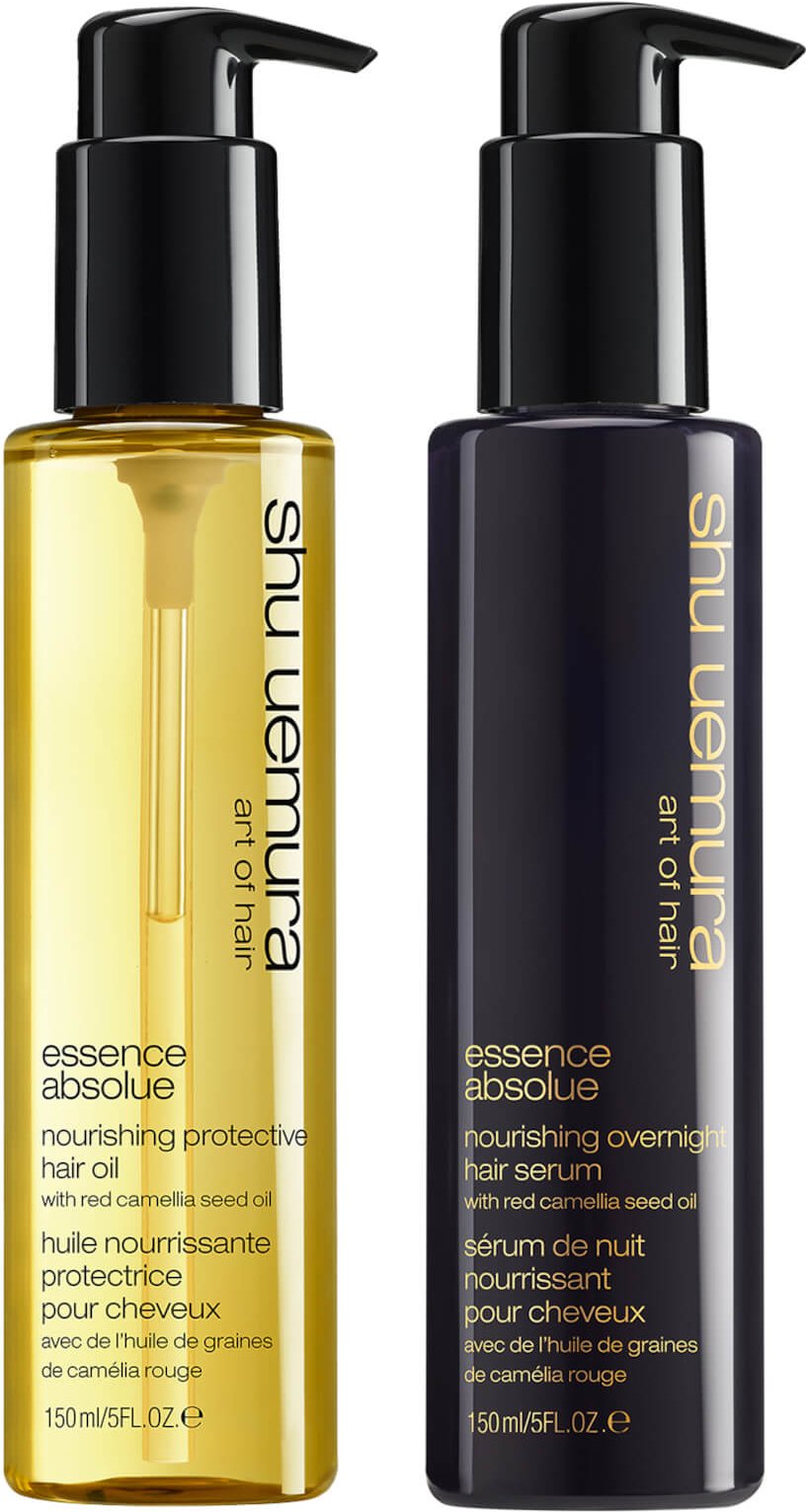 Shu Uemura Art of Hair Essence Absolue Oil and Essence Absolue Overnight Serum Duo for Hair Protectection