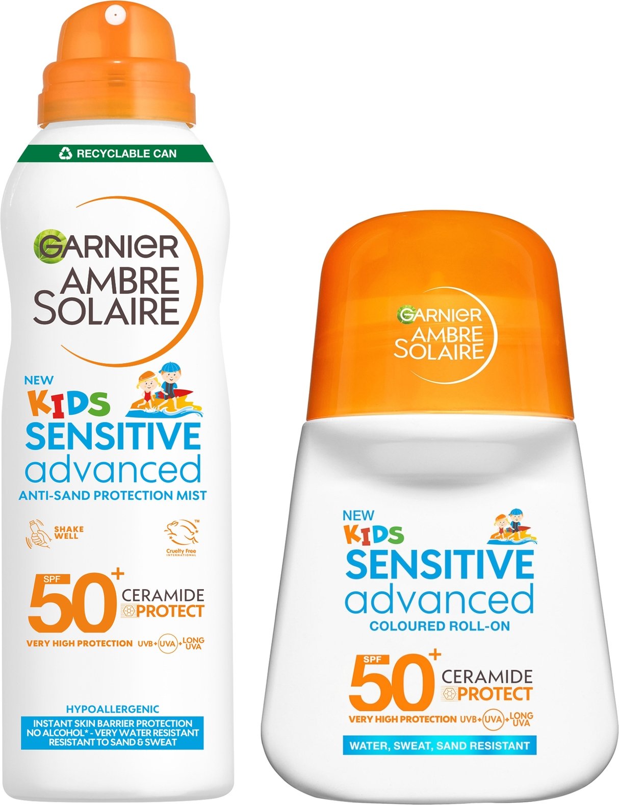 Garnier Ambre Solaire Sensitive Advanced Kids SPF50 Bundle
