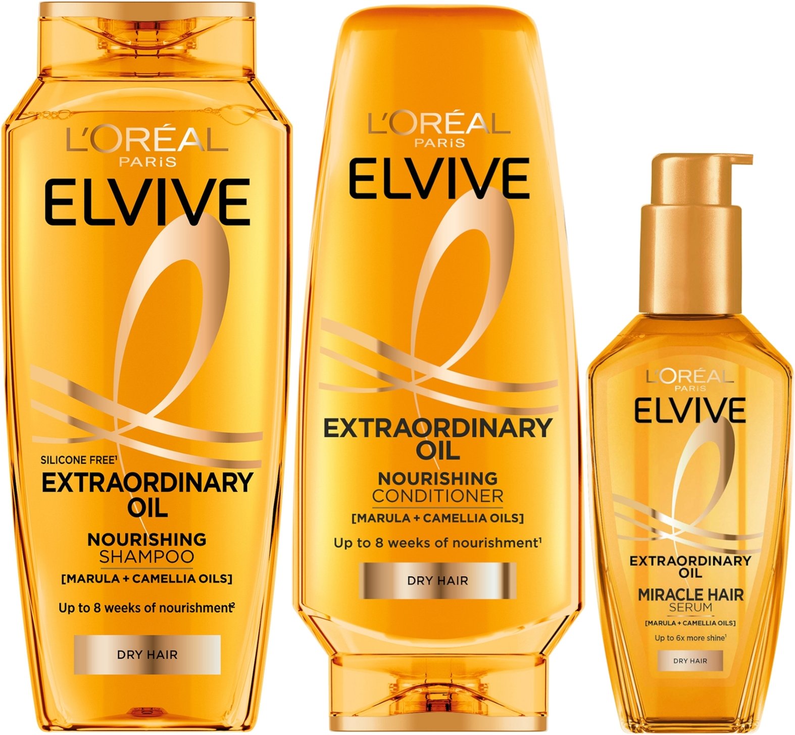 L'Oréal Paris Elvive Extraordinary Oil Full Routine for Dry Hair
