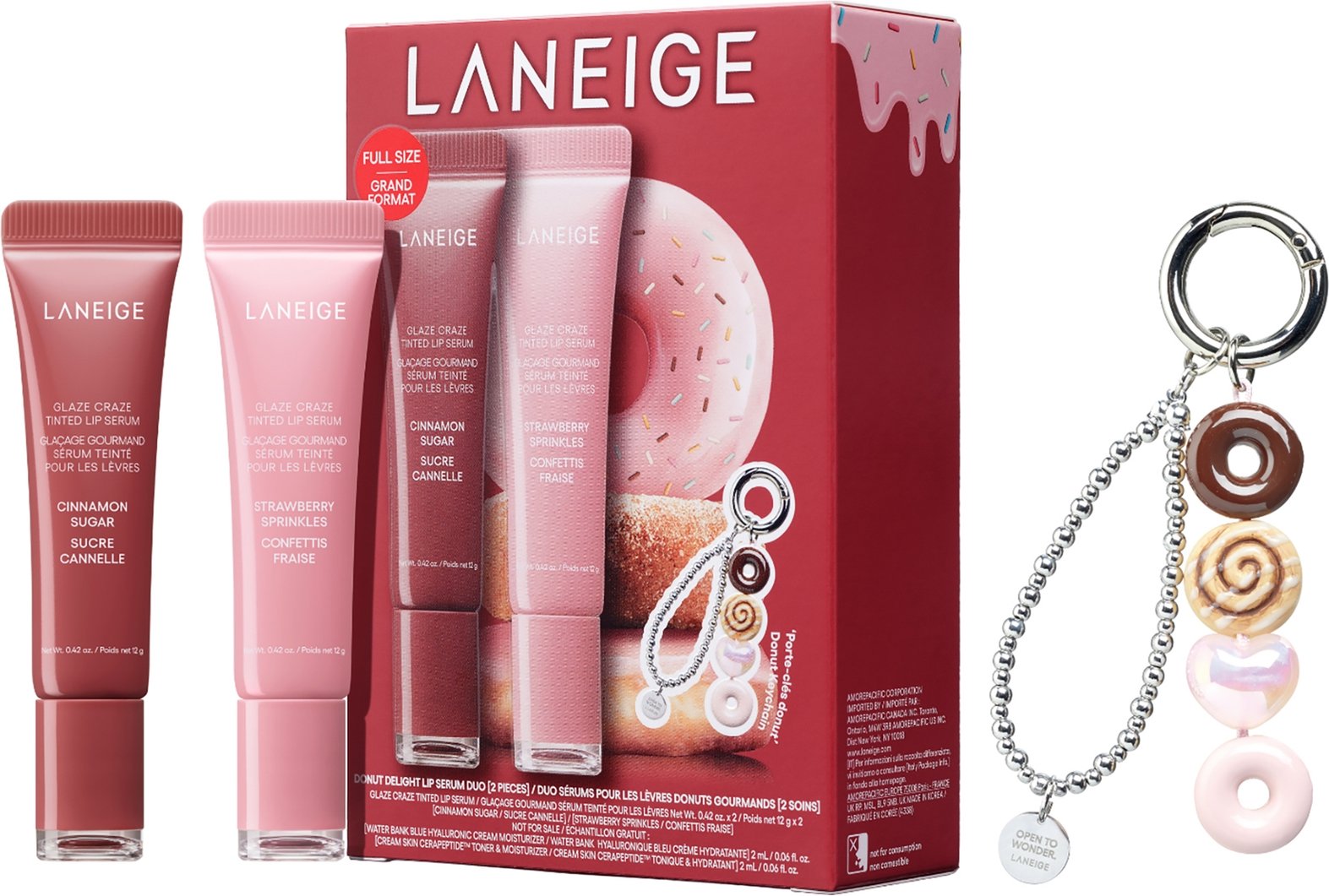 Laneige Donut Delight Lip Serum Duo Set (Worth £38)