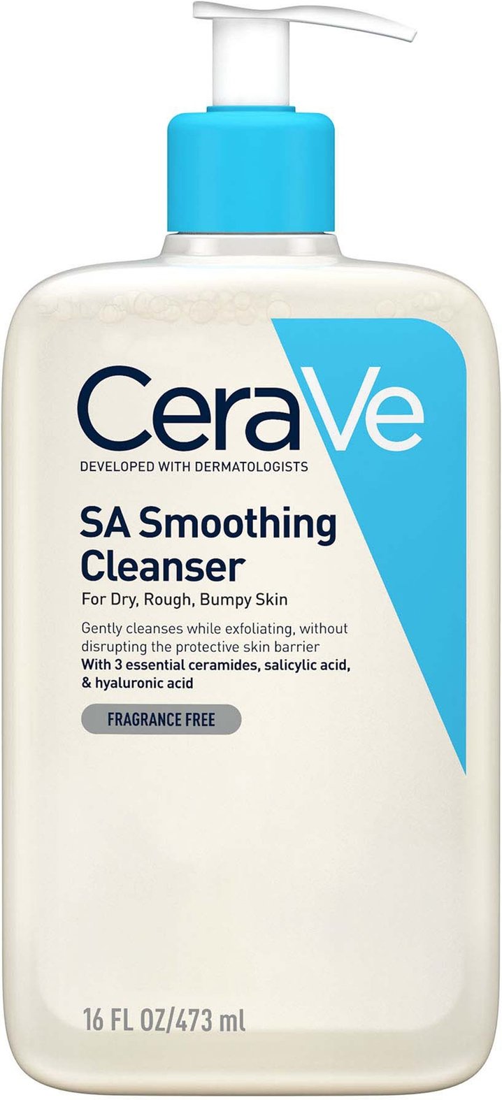CeraVe SA Smoothing Cleanser with Salicylic Acid for Dry, Rough & Bumpy Skin 473ml