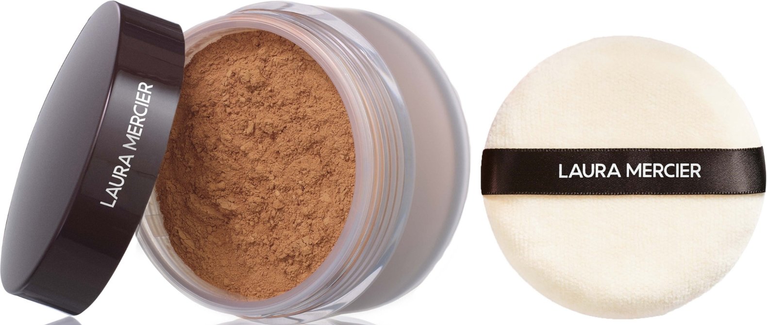 Laura Mercier Translucent Loose Setting Powder 29g & Velour Puff Set - Medium Deep