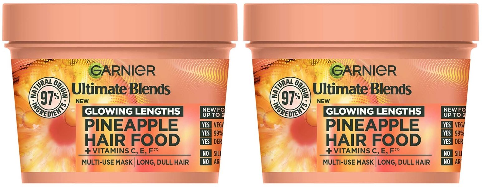 Thumbnail - Garnier Ultimate Blends Pineapple 3-in-1 Glowing Hair Mask Duo