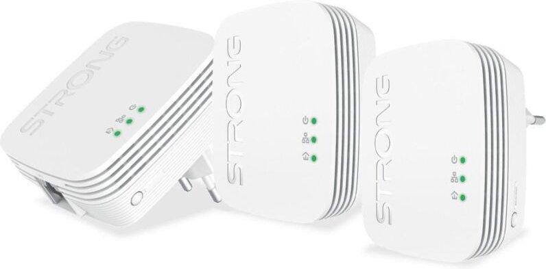 Powerline 600 Mini 3er-Pack Multimedia - Strong