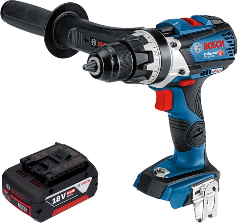 Thumbnail - Bosch GSR 18V-110 C Professional Akku Bohrschrauber 18 V 110 Nm Brushless + 1x Akku 5,0 Ah - ohne Ladegerät