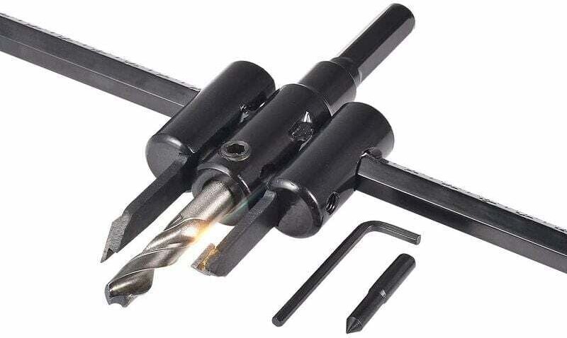 SNQ - 30 mm bis 300 mm verstellbares Kreissägen-Set, Holz-Trockenbau-Bohrer, Rundsäge, Holzbearbeitungs-Lochdreh-Heimwer...