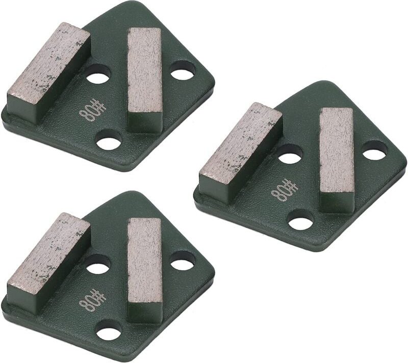 Stück Diamantschleifschuhe, trapezförmig, zum Schleifen von Betonböden, für Winkelschleifer, 2 blaue Zähne, grün