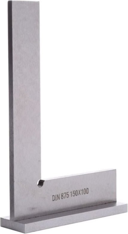 Csparkv - Stahlhutquadrate L.50 mm – Quadratisches Lineal mit Sockel