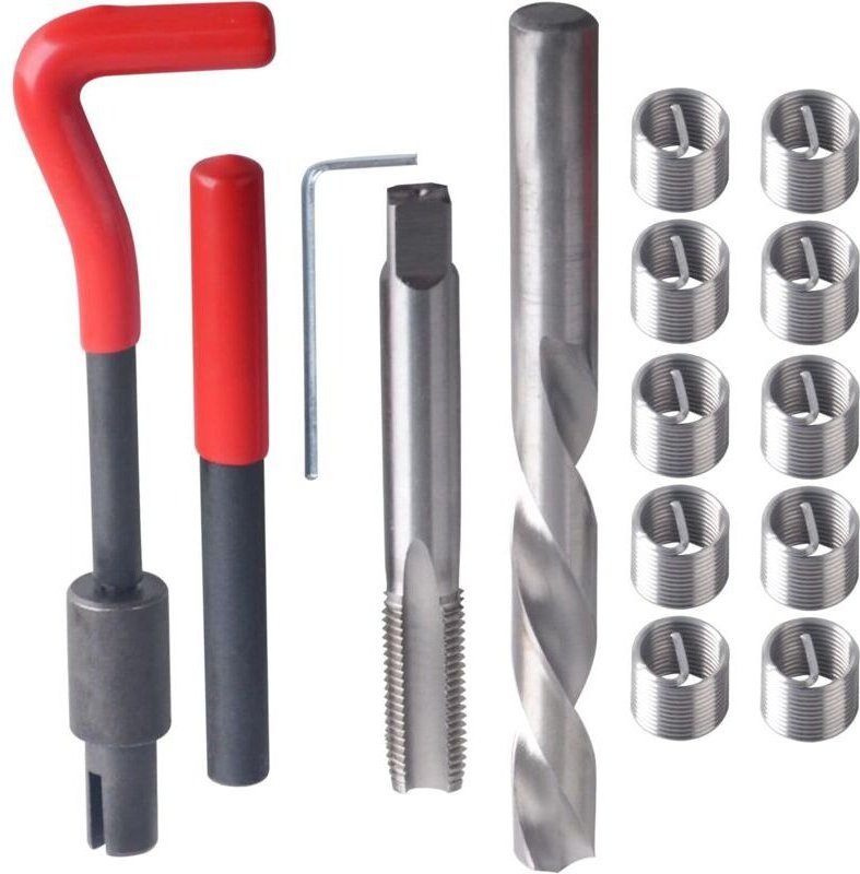 M14 x 1,50 mm Gewindereparaturset, Werkzeuge zur Reparatur von Spiralgewinden, Gewindeeinsetzset, kompatibles Handwerkze...