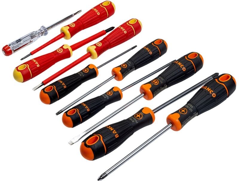 Set mit 10 BahcoFit Schraubendreher BAHCO B219.110