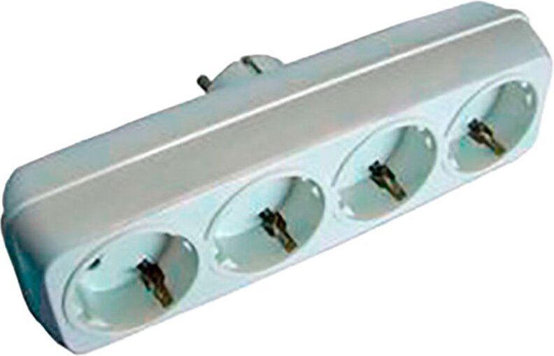 BF - Mehrfachstecker 4 Buchsen 2p + t 16 bis 250 v weiß (eingeschweißt)