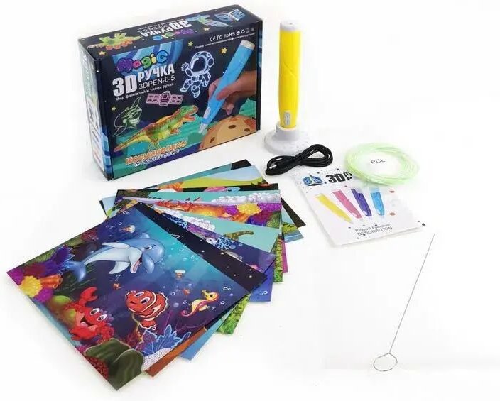 3d-Drucker Magic 3dpen -6-5 Pen Mit Einem Satz Von Schablonen Und Filamen