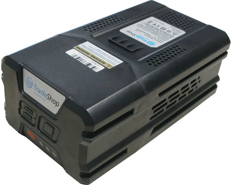 Trade-shop - Li-Ion Akku 80V 5000mAh kompatibel mit Greenworks GBA80200 GBA80400 GBA80500 Kompatibel mit Remarc 82C2, km...