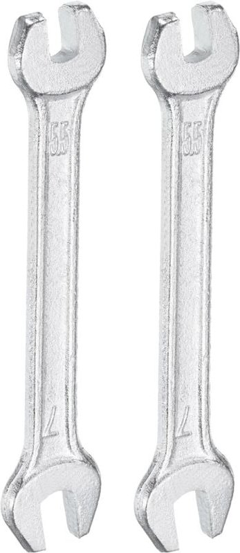 Doppelseitiger Maulschlüssel, kleine flache Schlüsselplatte, 5,5–7 mm