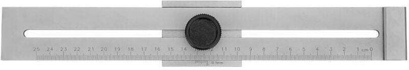 Anreißlehre, 0–250 mm Metallstreichlehre, 0,1 mm Genauigkeit, Anreißlineal, Anreißwerkzeug