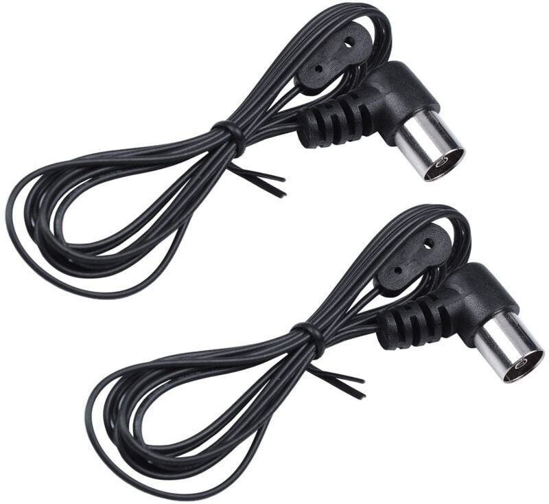 2X Am / Fm Antennen Fm Dipol Antenne 75 Ohm Pal Anschluss Funk Stereo Innen für Haus EmpfäNger Am / Fm Antennen