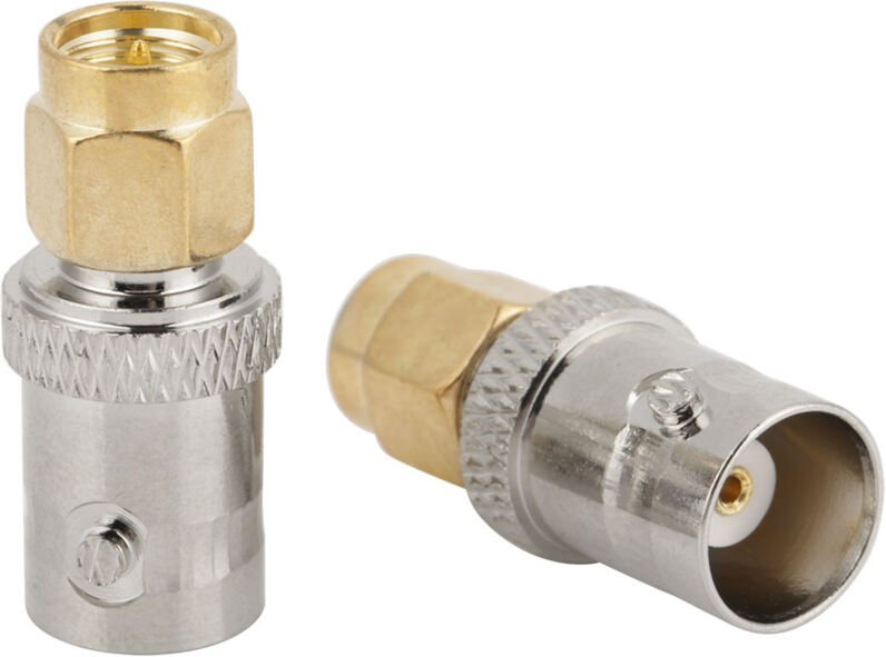 RiToEasysports SMA-Stecker, robuster SMA-auf-BNC-Stecker-HF-Adapterkonverter, 2 Stück für Antennenanschluss