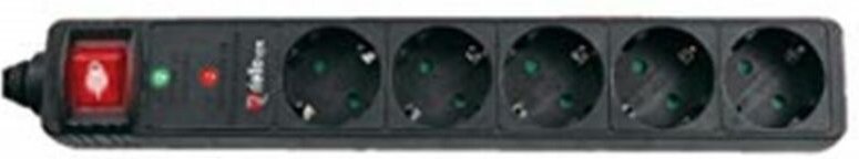 Schutzleiste riello donnern 5 Shukos mit Ein-/Ausschalter