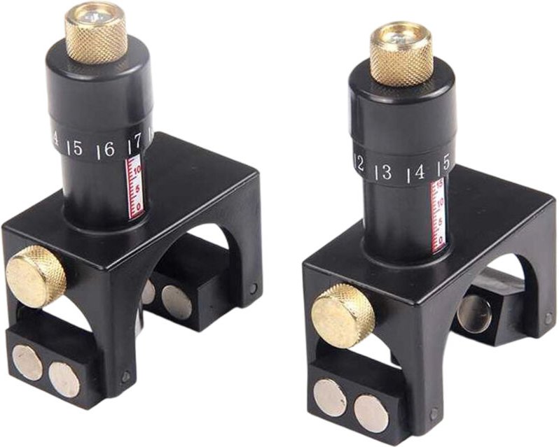 2 Stück Hobelmesslehre, Hobel- und Dickenhobelwerkzeug für 75-125 mm, Holzarbeitswerkzeug