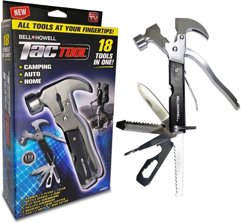 Trade Shop Traesio - Trade Shop - strument multiuso multifunzione 18 equipmente in 1 martello pinza cacciavite -