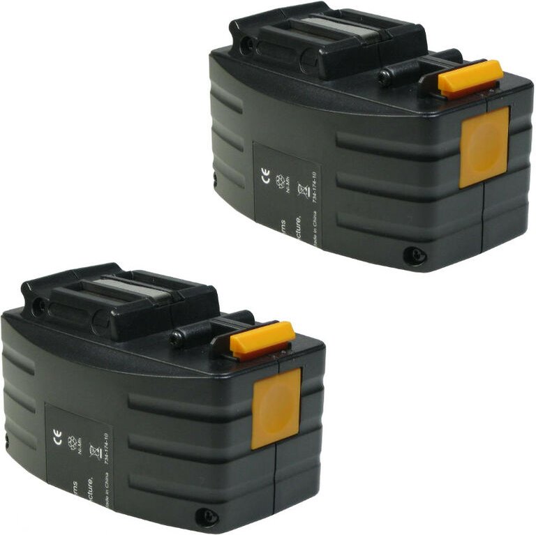 Trade-shop - 2x Ni-MH Akku, 12V / 2500mAh für Festool Festo TDD12 TDD12ES TDD12FX TDD12MH ersetzt 489-003 490-021 BPH12 ...