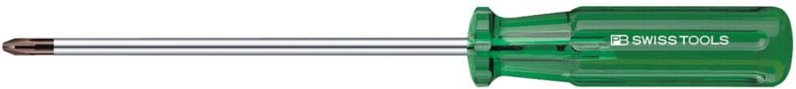 Pb Swiss Tools - Pozidriv-Schraubendreher, mit Kunststoffheft, Kreuzschlitzgröße 0
