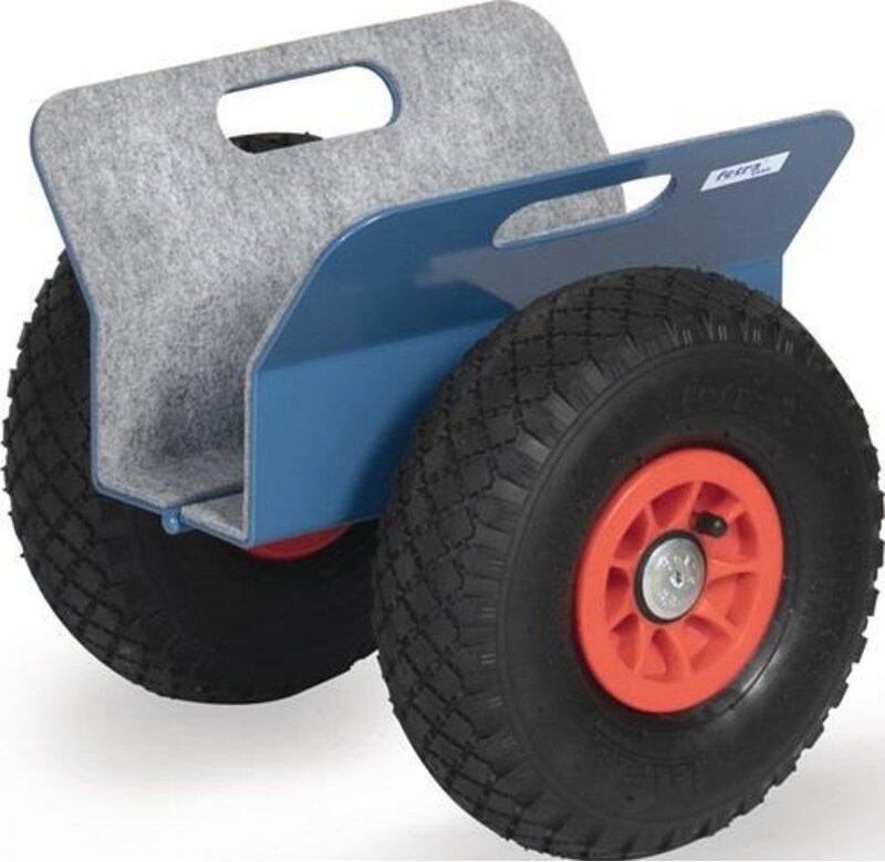 Fetra Plattenroller mit Klemmbacken, Luft-Bereifung, 30-95 mm Klemmbreite