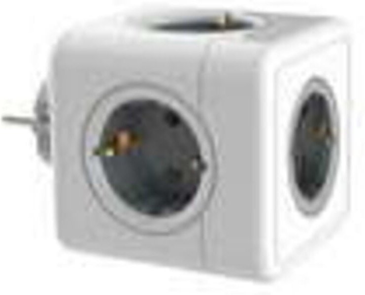 Steckdosenleiste mit 5 Steckdosen Cube-Steckdosenleiste ohne Kabel, E01