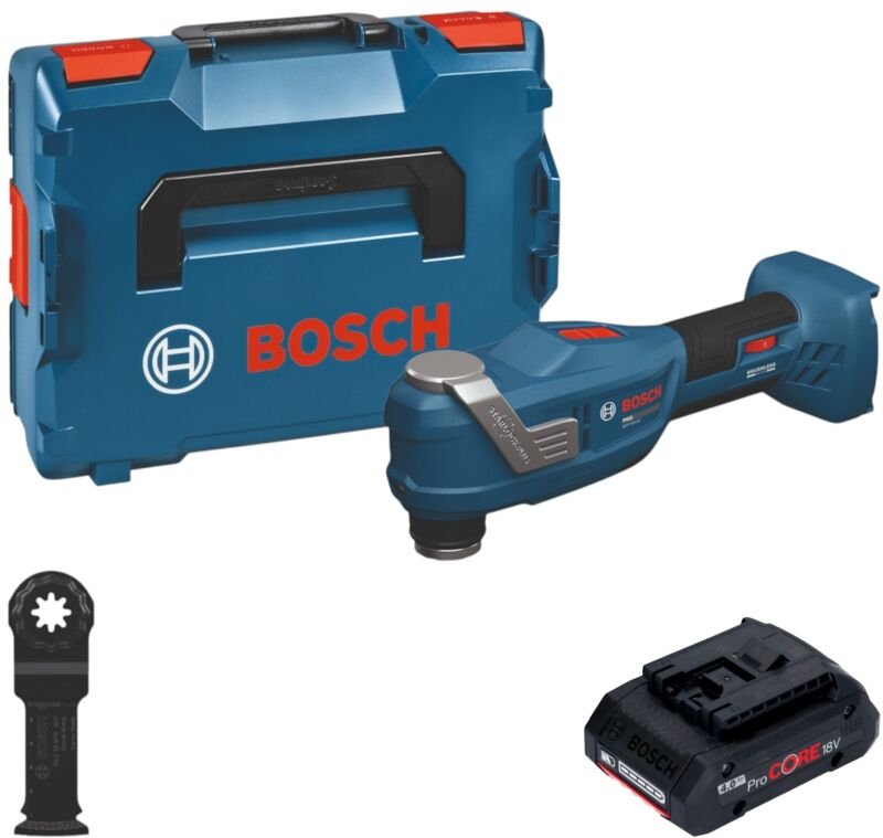 Bosch GOP 18V-30 Akku Multifunktionswerkzeug 18 V Starlock Plus Brushless + 1x ProCORE Akku 4,0 Ah + L-Boxx - ohne Ladeg...