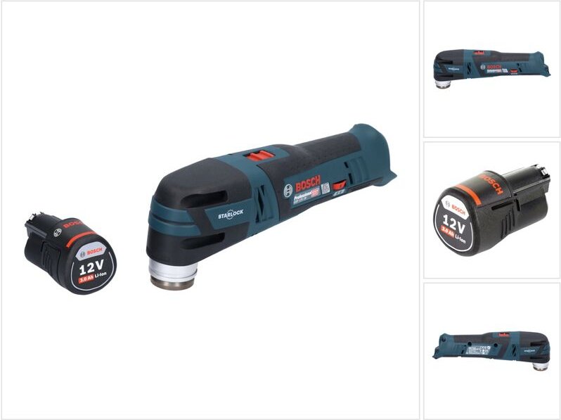 Bosch GOP 12V-28 Professional Akku Multi Cutter Starlock Brushless + 1x Akku 3,0 Ah - ohne Ladegerät