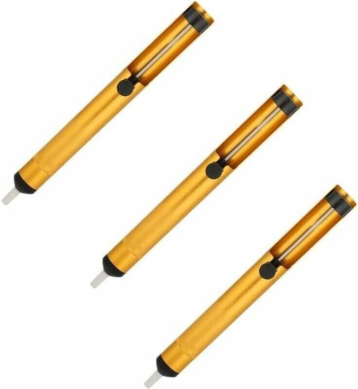 Stück manuelle Saugpistole, Entlötpumpe, Lötkolben-Handwerkzeug (golden)