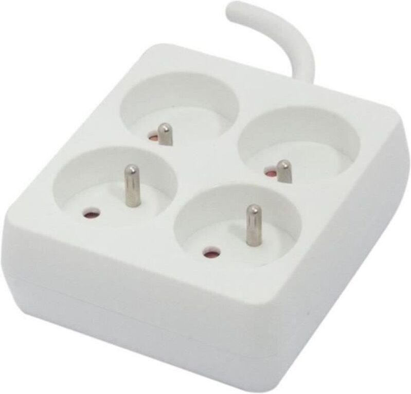 Steckdosenleiste mit 4 Steckdosen mit Schalter Chacon (1,5 m)