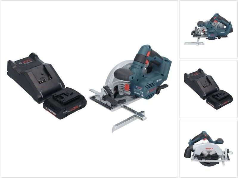 Bosch gks 18V-57-2 Professional Akku Handkreissäge 18 v 165 mm Brushless + 1x ProCORE Akku 4,0 Ah + Ladegerät