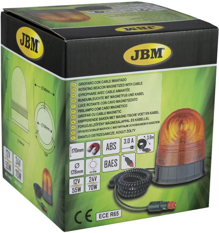 Rundumleuchte mit magnetkabel H1 12V-55W JBM 51960