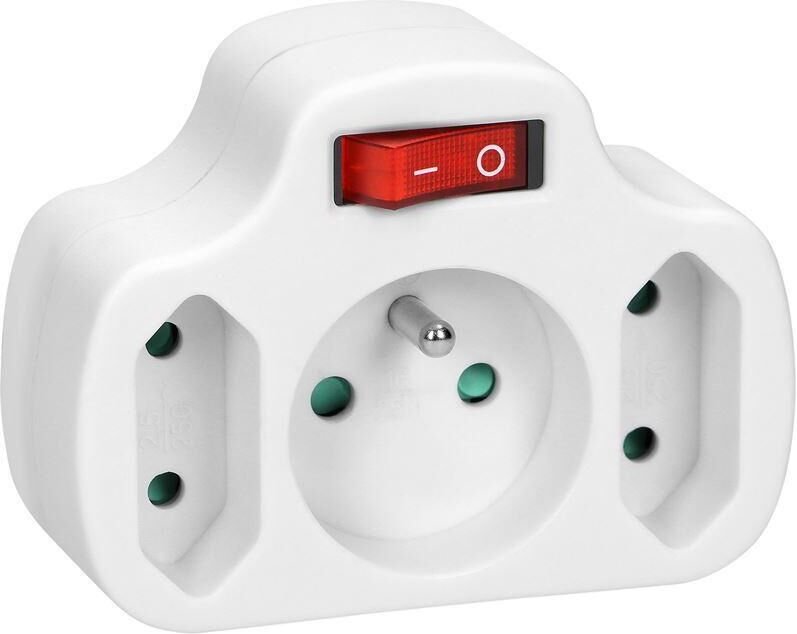 Verteiler 1x2P+Z, 2x2P/II mit Schalter OR-AE-13191