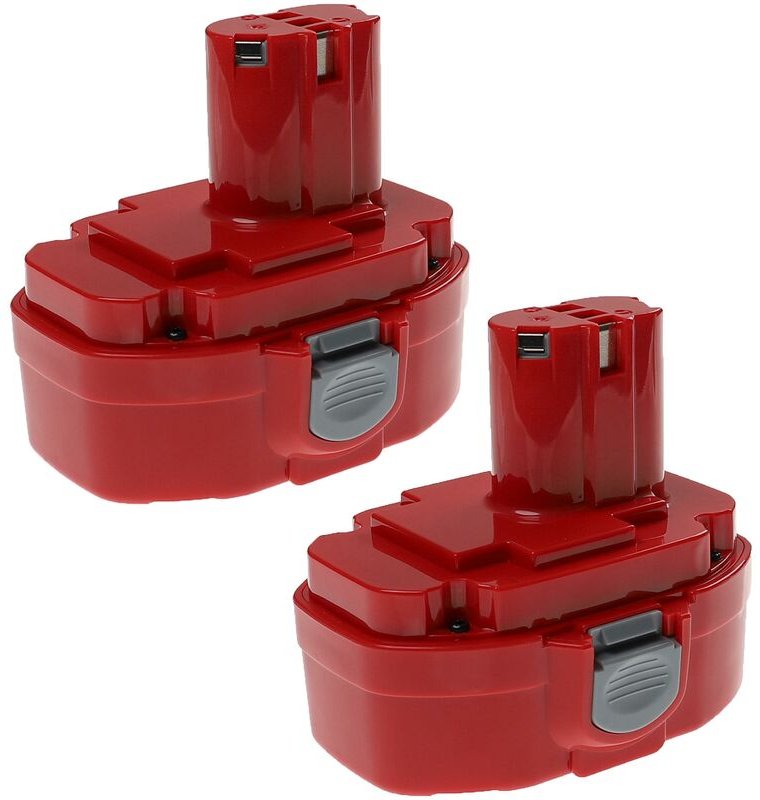 Extensilo - 2x Akku kompatibel mit Makita 6347DWAE, 6347DWDE, 6347DWFE, 6349DWDE, 6349DWFE Elektrowerkzeug (3300 mAh, Ni...