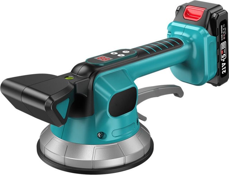 Kabelloser Fliesenrüttler, batteriebetriebene Fliesenmaschine mit 10 einstellbaren Geschwindigkeiten, 14,5 cm Saugnapf u...