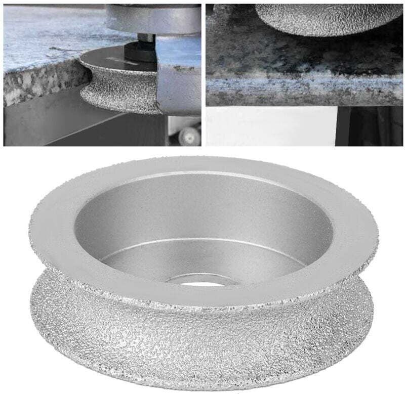 Gelötete Diamantschleifscheibe, verschleißfeste Schleifscheibe für Keramik, Glas, Granit, Kunststein (konkave Scheibe 1,...